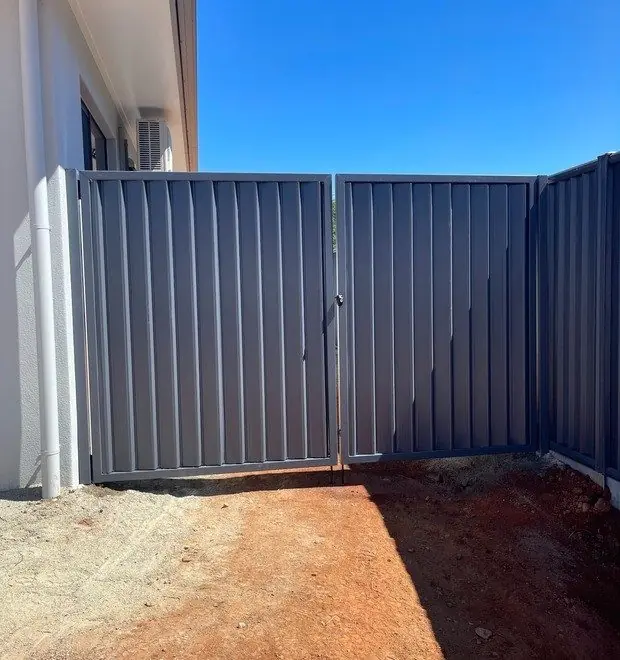 Double Colorbond gate