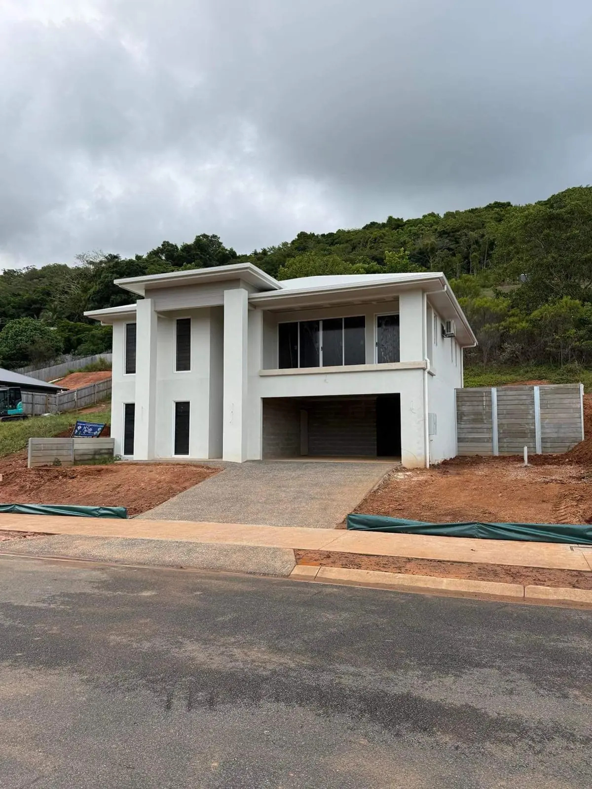 Finished site works on a new home